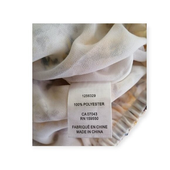 Joie NWT Floral Off-Shoulder Yellow Blouse Size Small - Picture 9 of 9